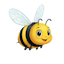 A friendly flying bee